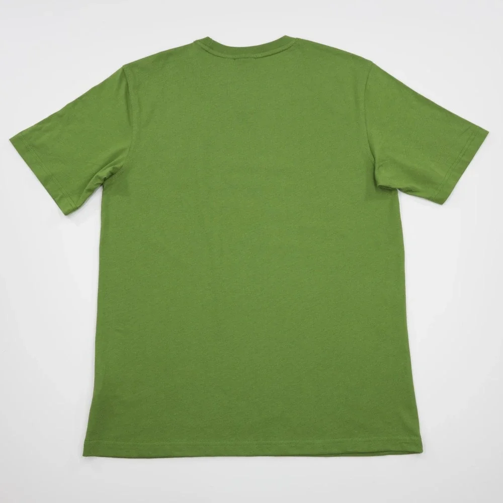 Adidas Originals Men's Crew Neck Short‎ Sleeve Trefoil Logo Tee Green Size M - Picture 5 of 11